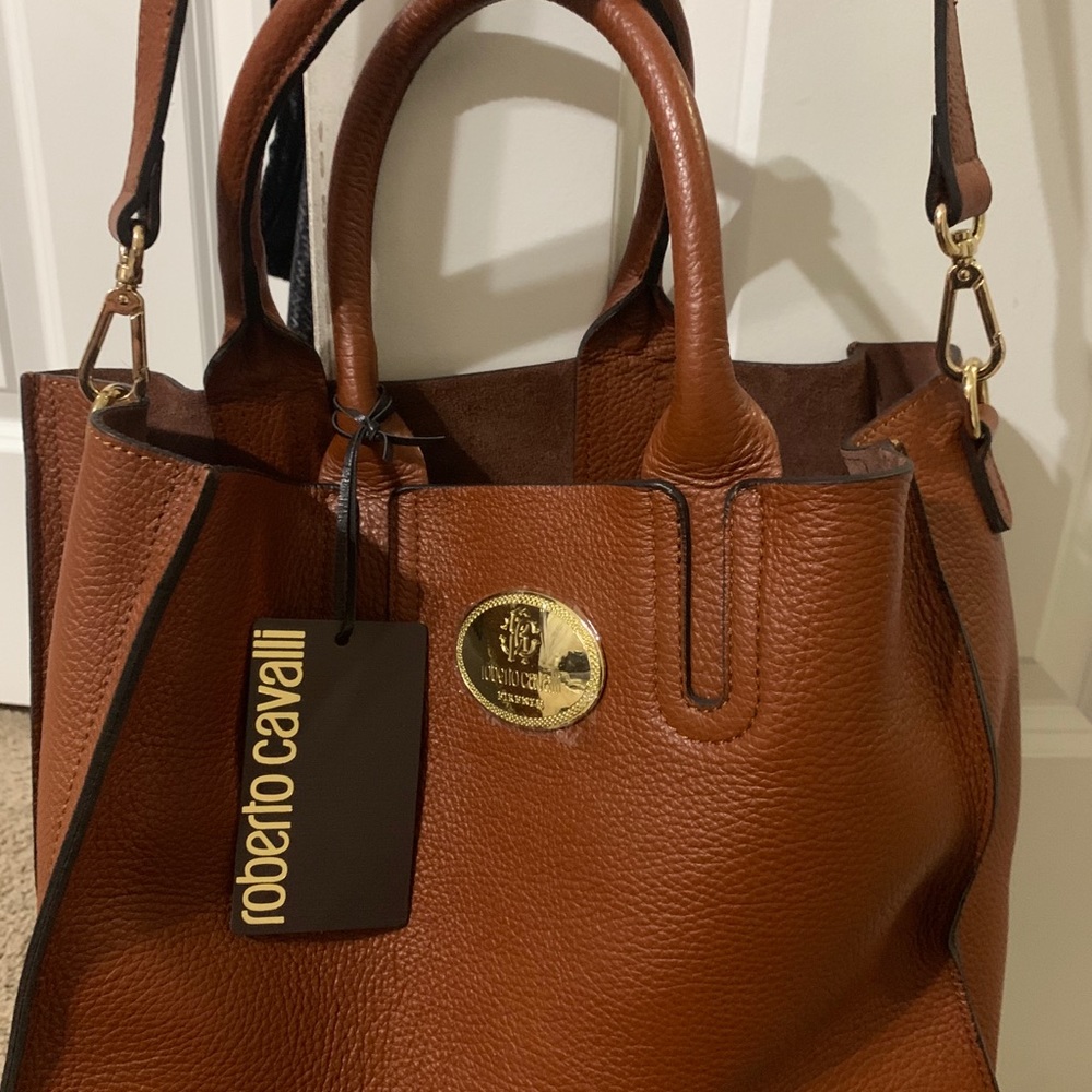 *Feature* NWT Roberto Cavalli Firenze Leather Bag